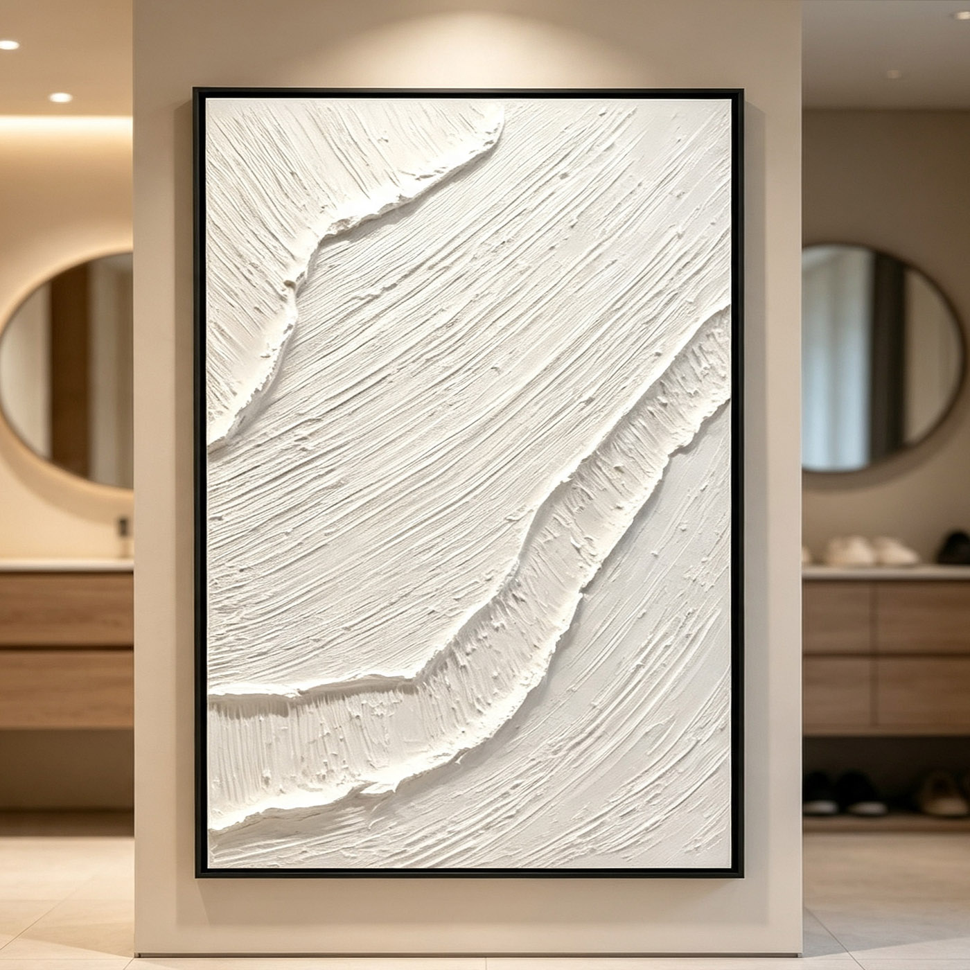 Home Decor Frames - Lukisan Minyak Abstrak Tekstur Tebal 3D
