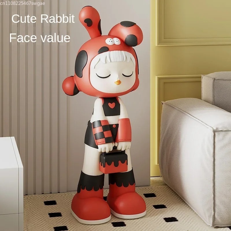 Home Decor Store - Patung Gadis Kartun Artistik, Model Karakter