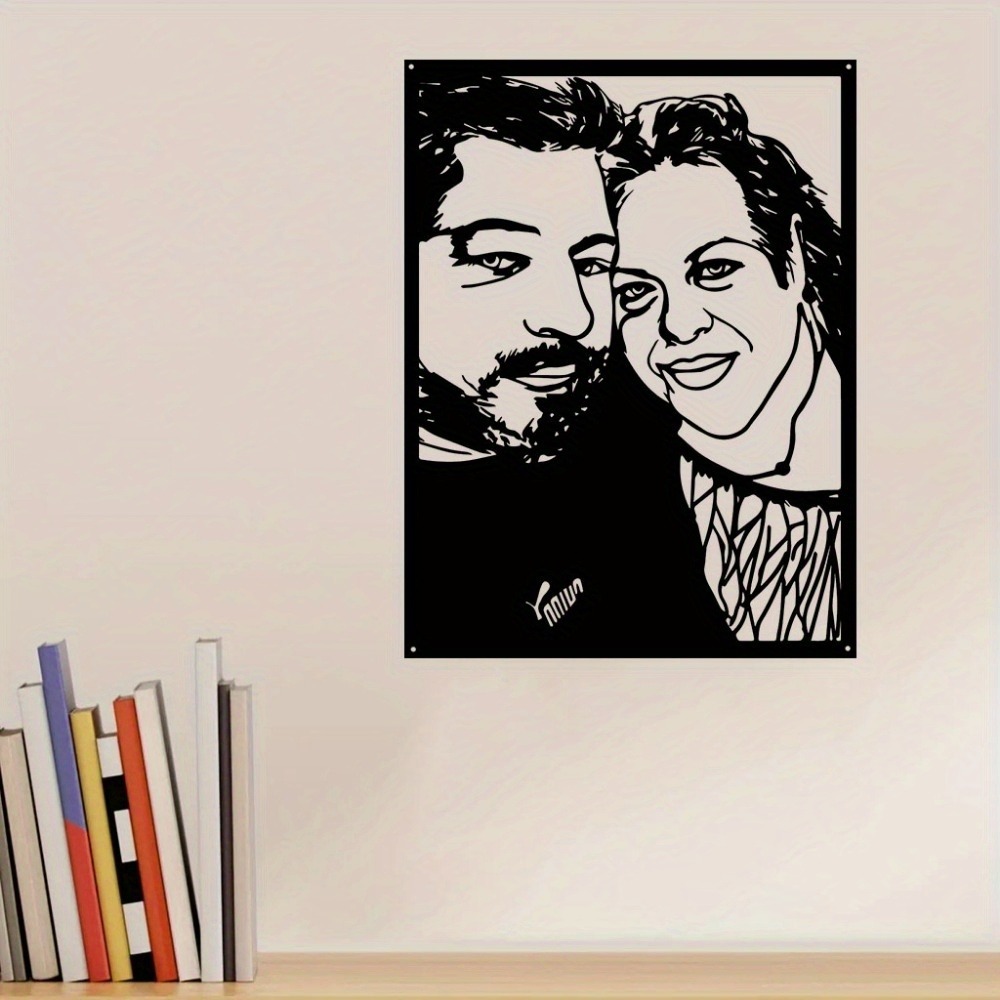 Home Decor Frames - 1 buah Potret Foto Logam Berbingkai