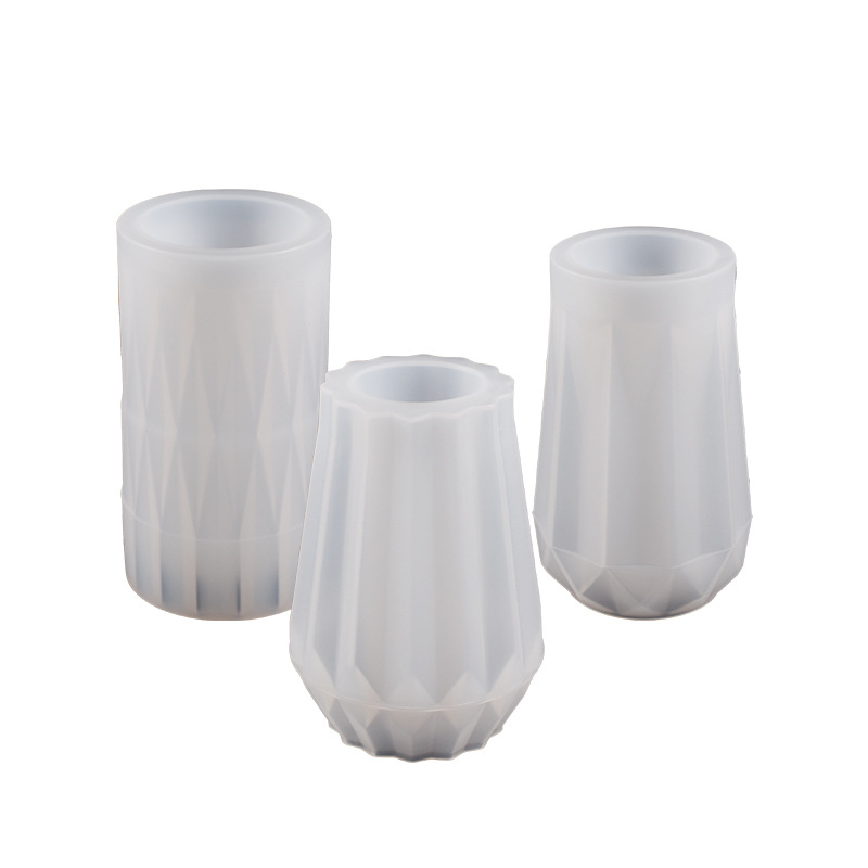 Home Decor Store - Cetakan silikon vas berlian bulat cetakan
