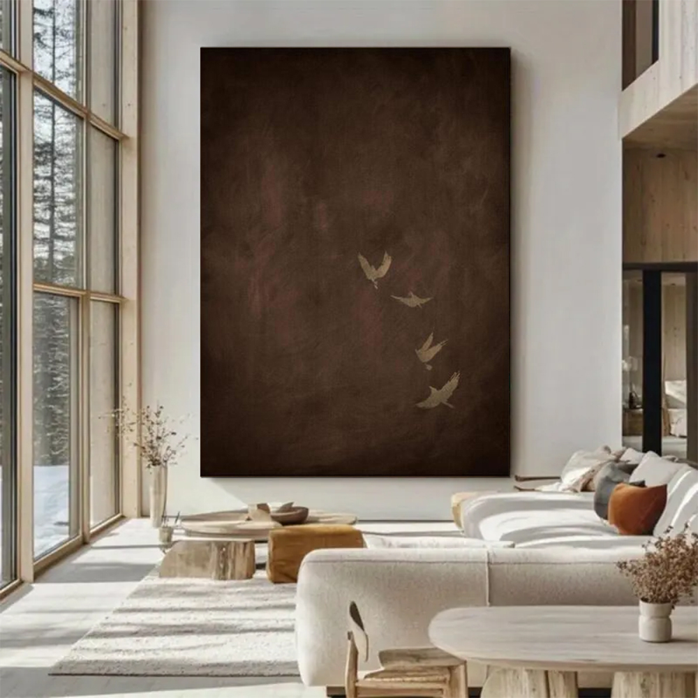 Home Decor Free Images - Lukisan Minyak Abstrak 100% Buatan Tangan