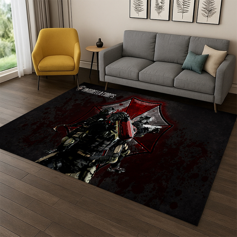 Home Decor Online Game - Karpet Kartun 3D R-Resident Evil Leon
