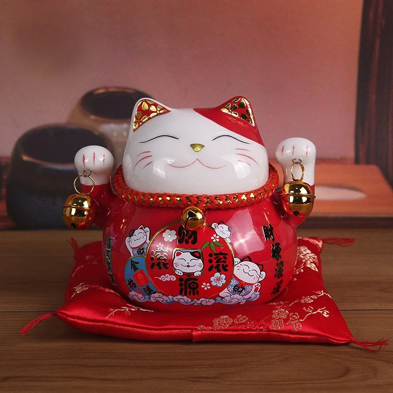 Home Decor Store - Celengan Kucing Keberuntungan 4.5 Inci, Ornamen