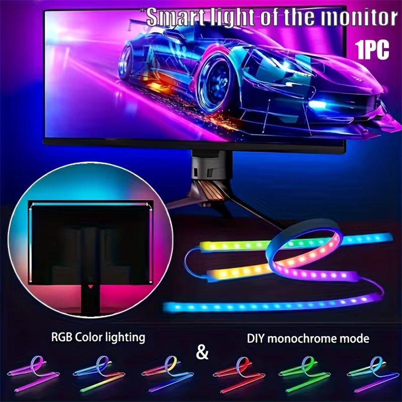 Led Strip Lights - Lampu Gaming RGB Strip Lampu Latar