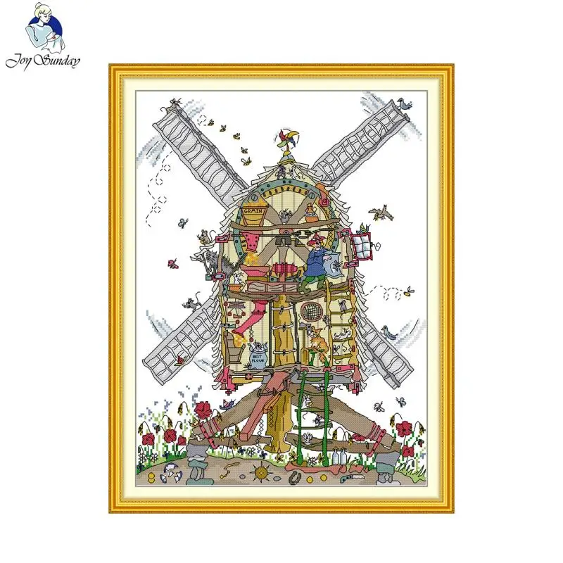 Home Decor Outlet - Kit Sulaman Silang Pola Joy Sunday