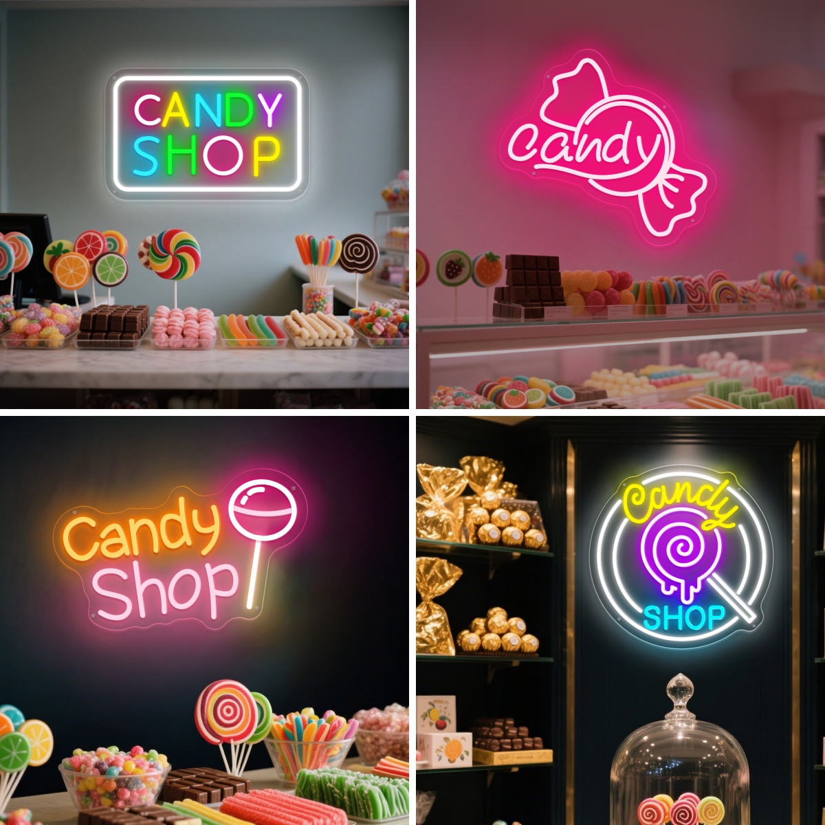 Home Decor Nearby - Toko Permen LED Neon Permen USB