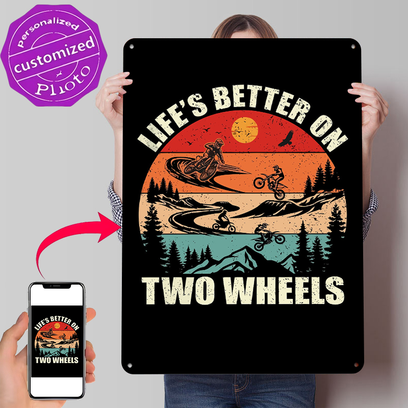 Home Decor On Wheels - Poster Kaleng Life's Better on Two