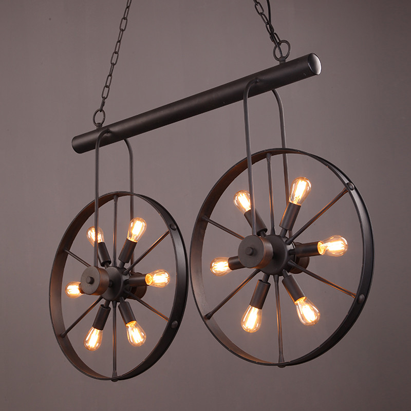 Home Decor On Wheels - Lampu gantung, Retro Vintage roda kafe