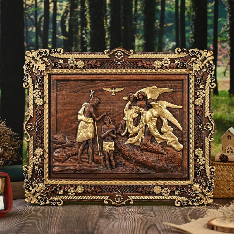 Seni Dinding Relief Kayu Buata - Home Decor Frames ulasan dan harga