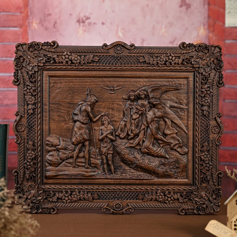 Seni Dinding Relief Kayu Buata - Home Decor Frames ulasan dan harga