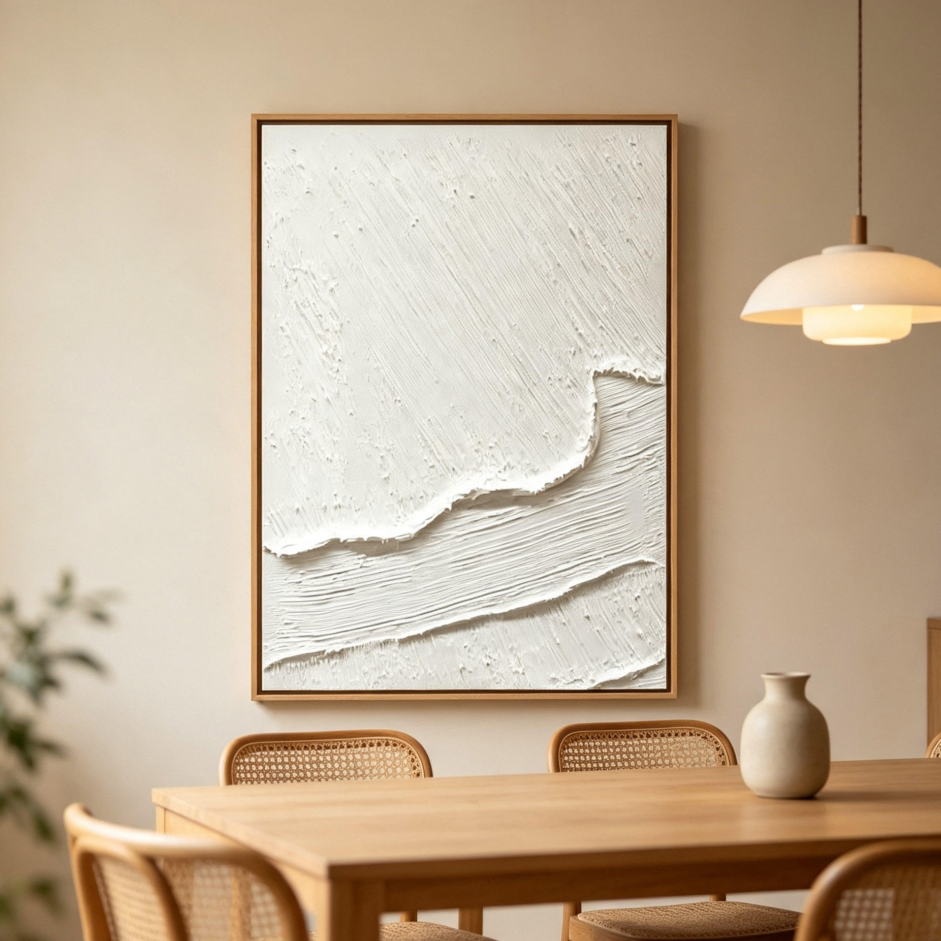Lukisan Minyak Abstrak Tekstur - Home Decor Frames ulasan dan harga