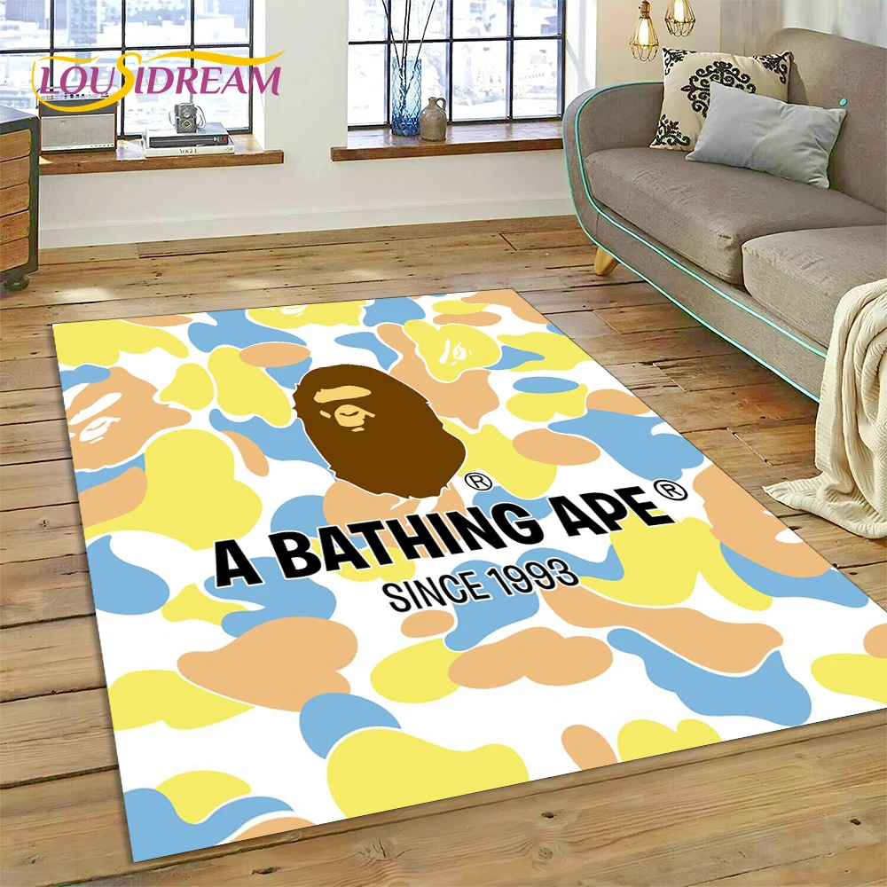 Karpet Mode B-BAPE Cetak 3D un - Home Decor Online Game ulasan dan harga