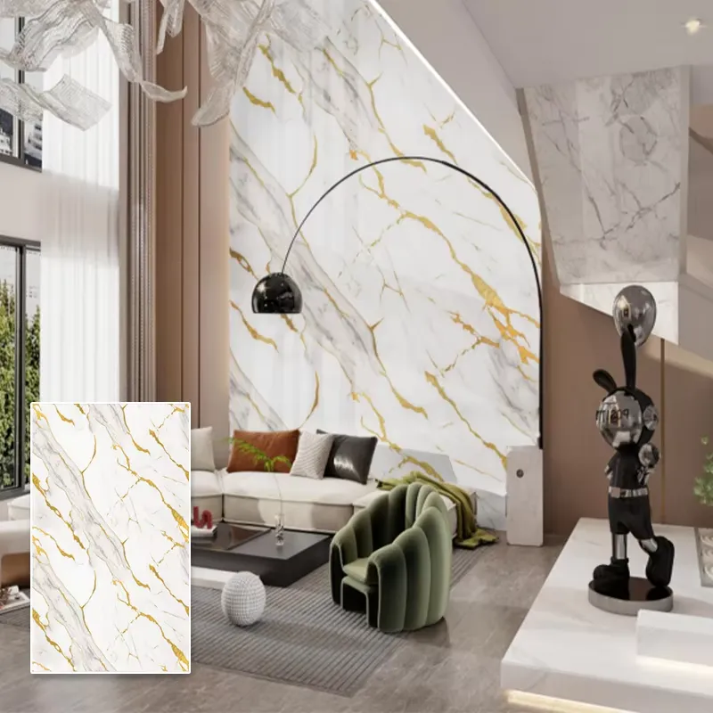 Panel Dinding Marmer PVC Tahan - Home Decor Wpc Panel ulasan dan harga