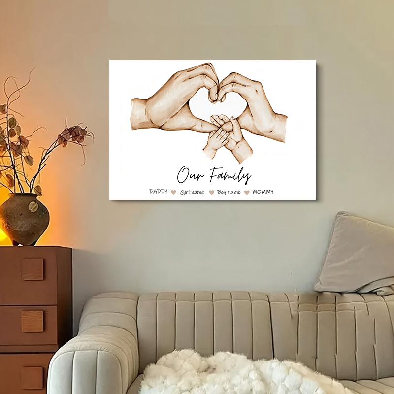 Lukisan Kanvas Nama Keluarga K - Home Decor Wall Pictures ulasan dan harga