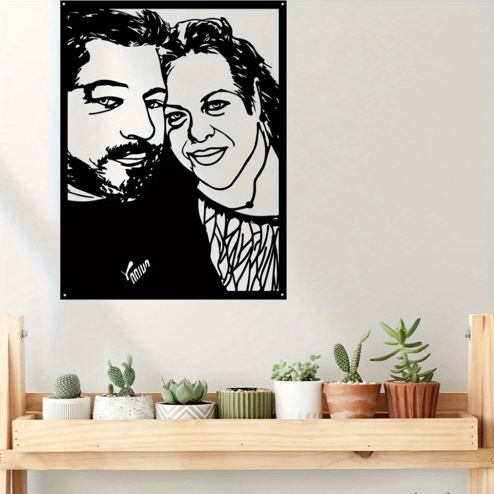 1 buah Potret Foto Logam Berbi - Home Decor Frames ulasan dan harga