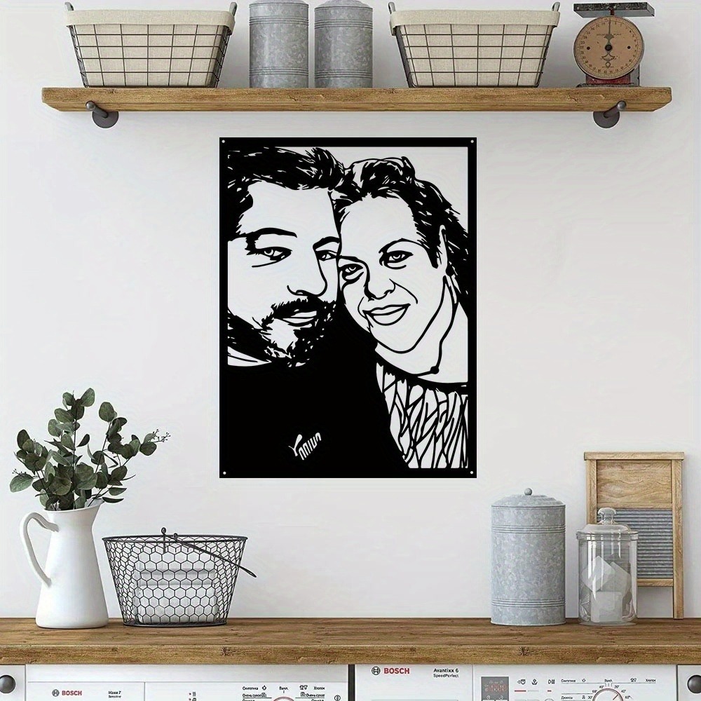 1 buah Potret Foto Logam Berbi - Home Decor Frames ulasan dan harga