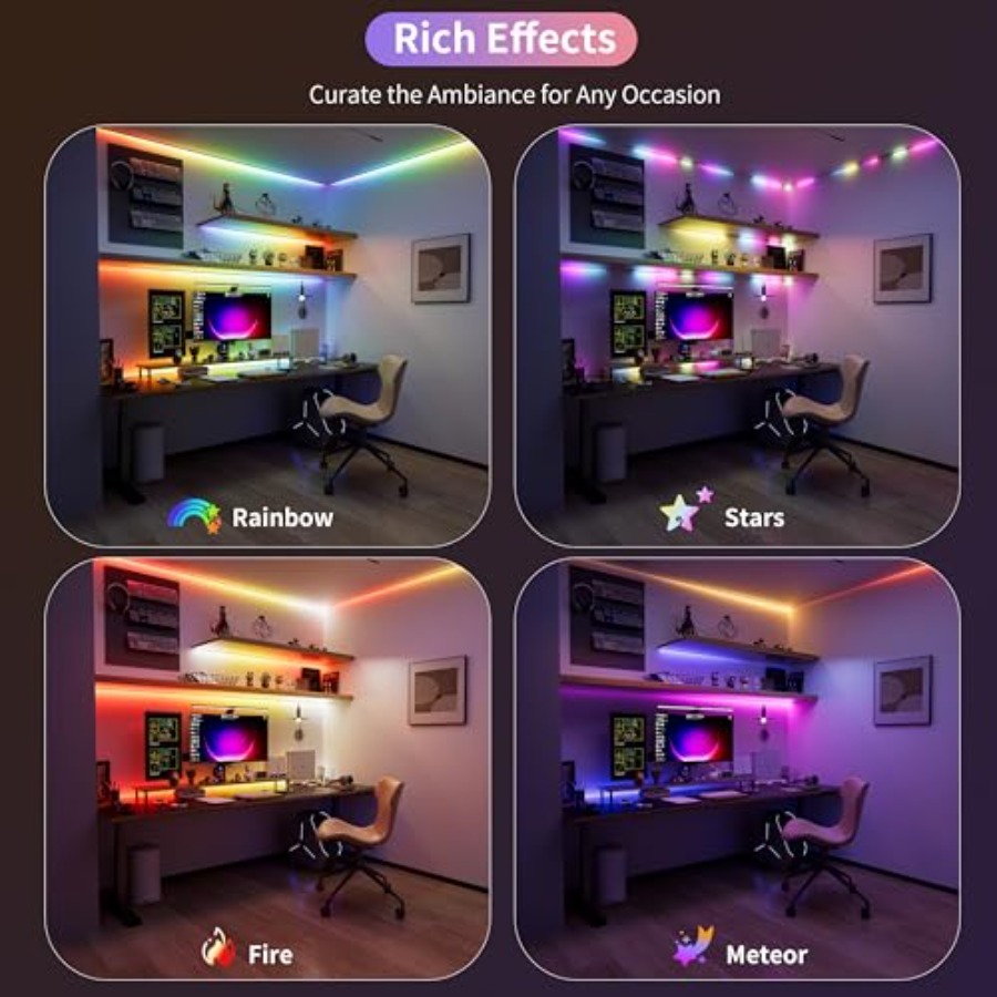 Lampu Strip LED COB RGB Smart  - Led Strip Lights ulasan dan harga