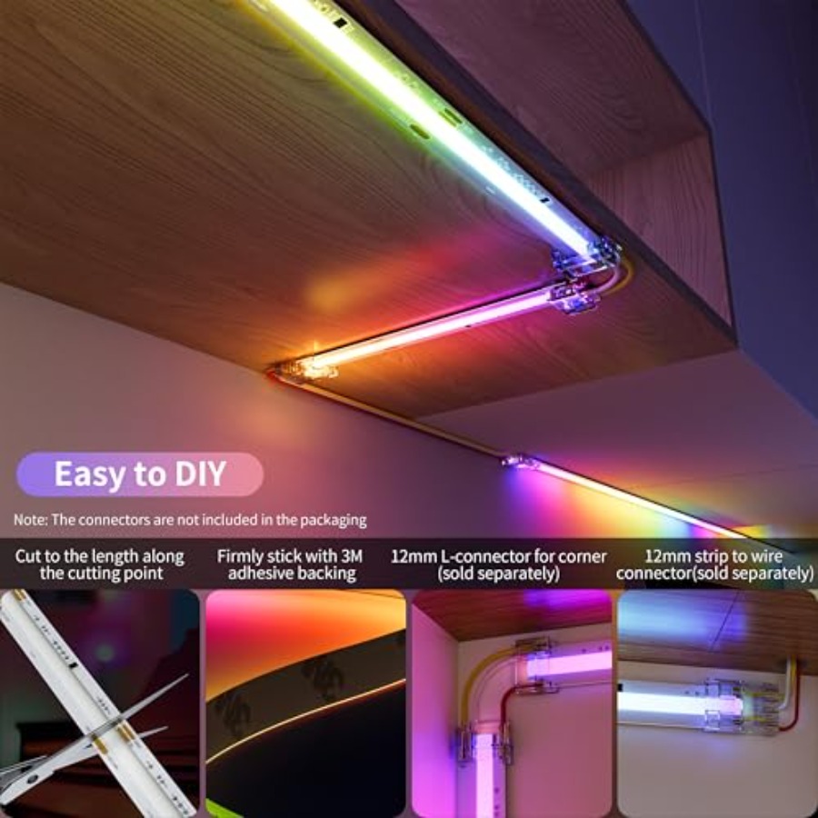 Lampu Strip LED COB RGB Smart  - Led Strip Lights ulasan dan harga
