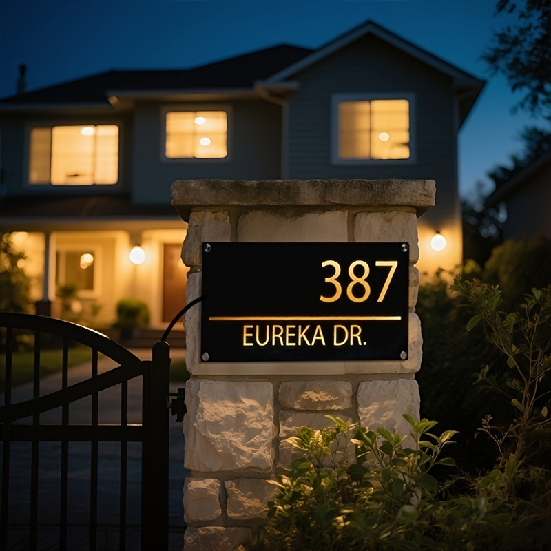 Papan Nama Pintu Akrilik LED U - Home Decor Nearby ulasan dan harga