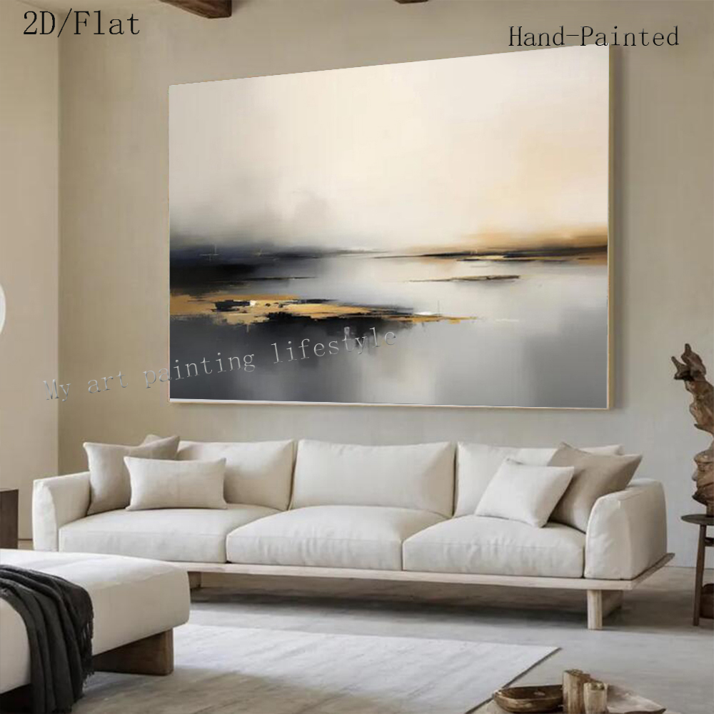 Lukisan Minyak Abstrak Besar D - Home Decor Free Images ulasan dan harga