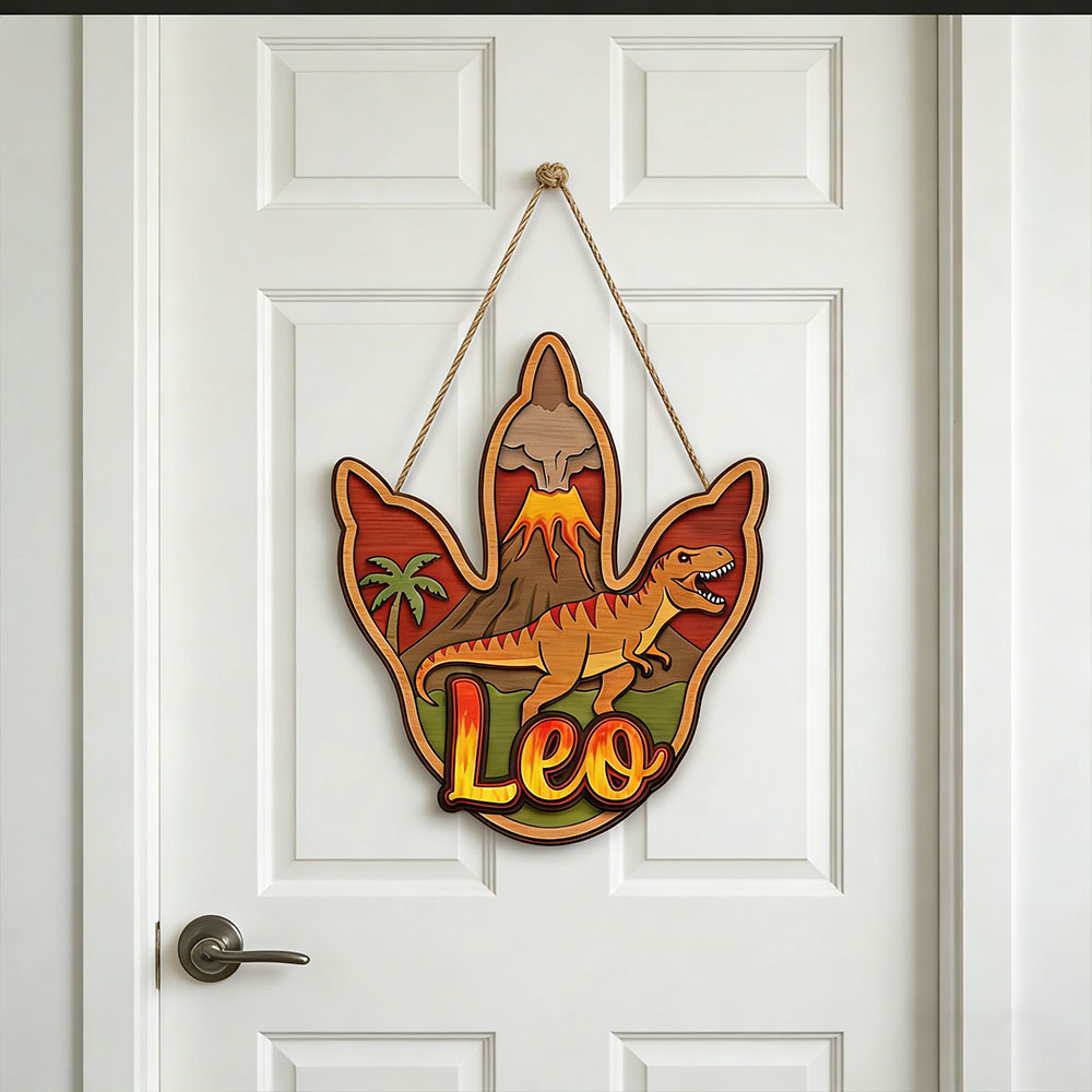 Plakat Gantung Kayu Nama Dinos - Home Decor Pinterest ulasan dan harga