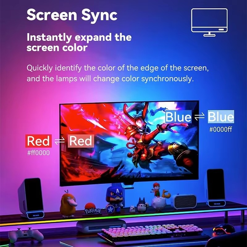 Lampu Gaming RGB Strip Lampu L - Led Strip Lights ulasan dan harga