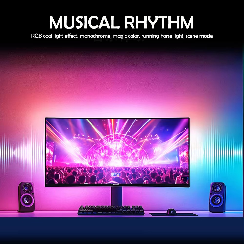 Lampu Gaming RGB Strip Lampu L - Led Strip Lights ulasan dan harga