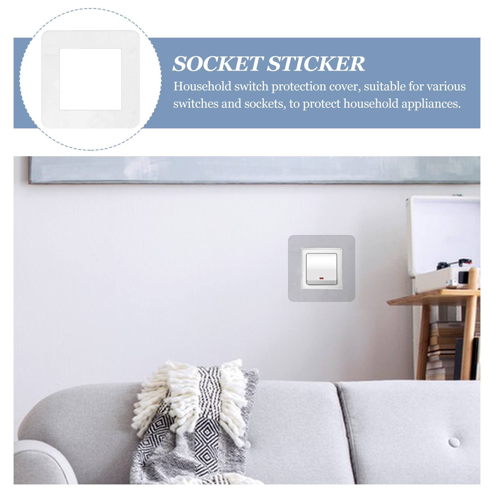 5 Buah Stiker Penutup Sakelar  - Home Decor Outlet ulasan dan harga