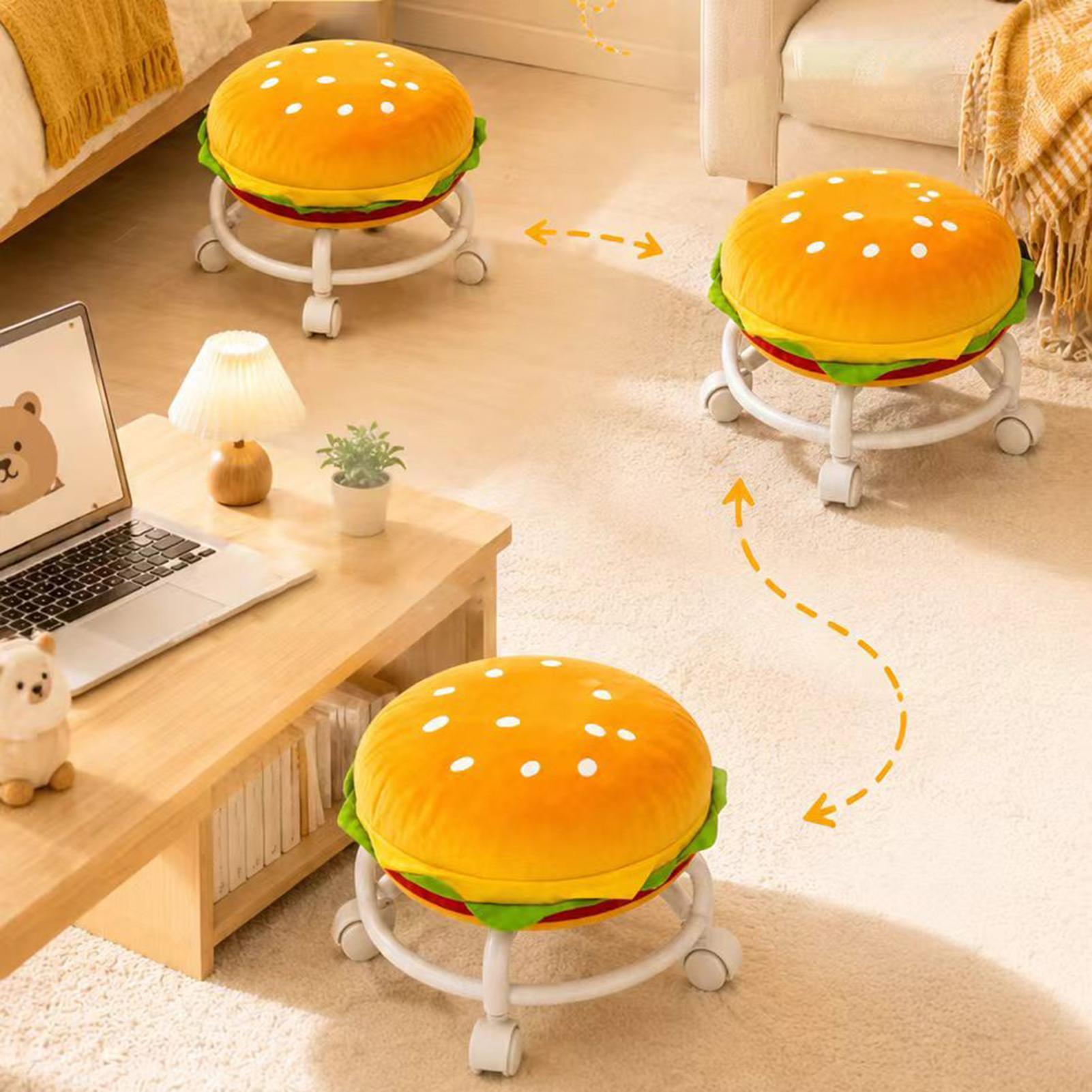 Bangku Beroda Bentuk Hamburger - Home Decor On Wheels ulasan dan harga