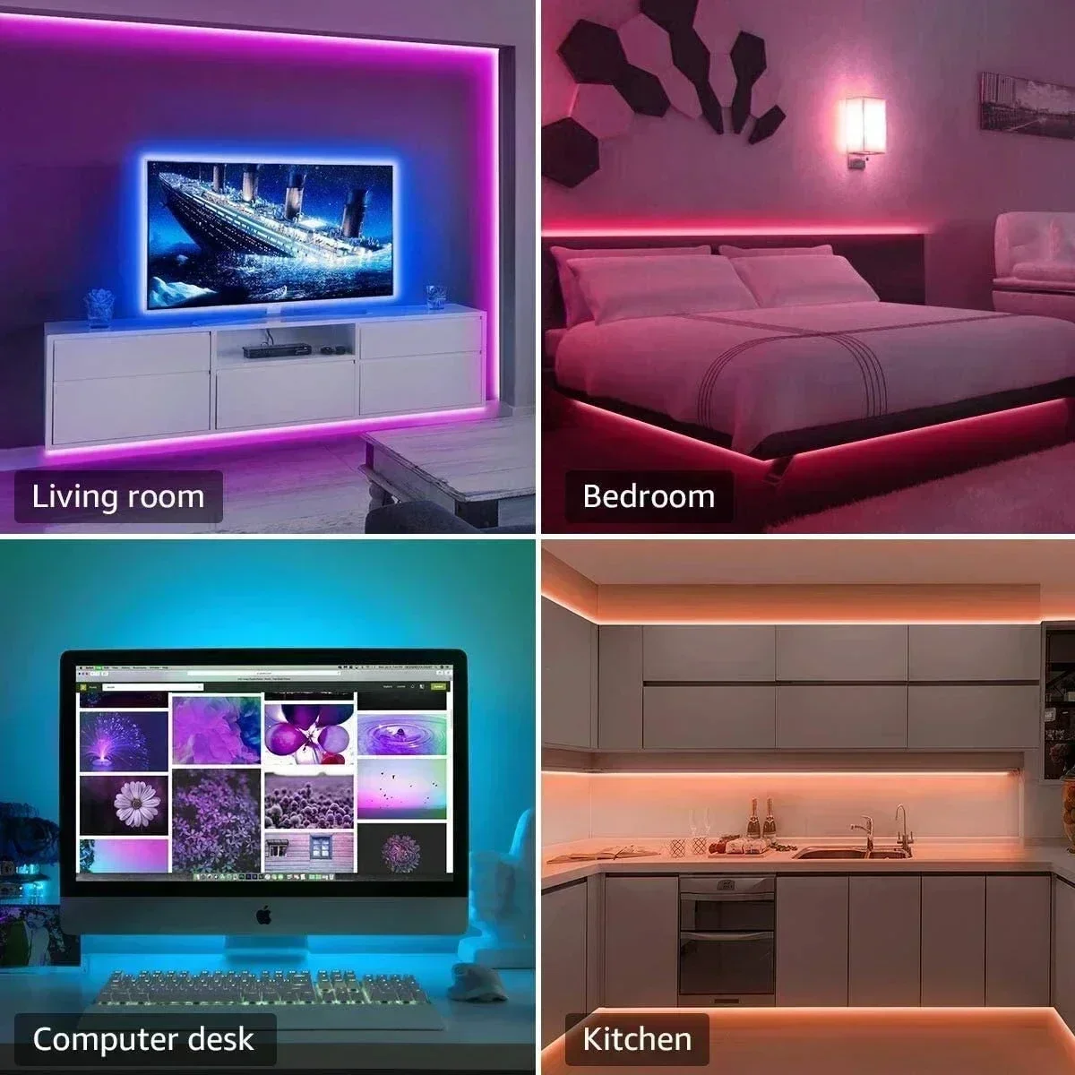 Lampu Strip LED RGB Pintar unt - Led Strip Lights ulasan dan harga