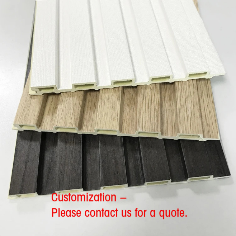 Panel Dinding Kayu Oak Beralur - Home Decor Wpc Panel ulasan dan harga