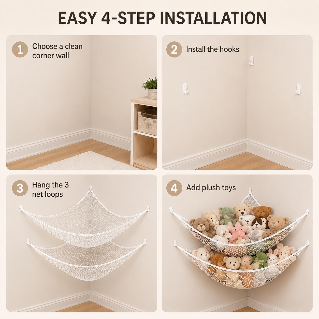 Jaring Penyimpanan Mainan Gant - Home Decor Pinterest ulasan dan harga