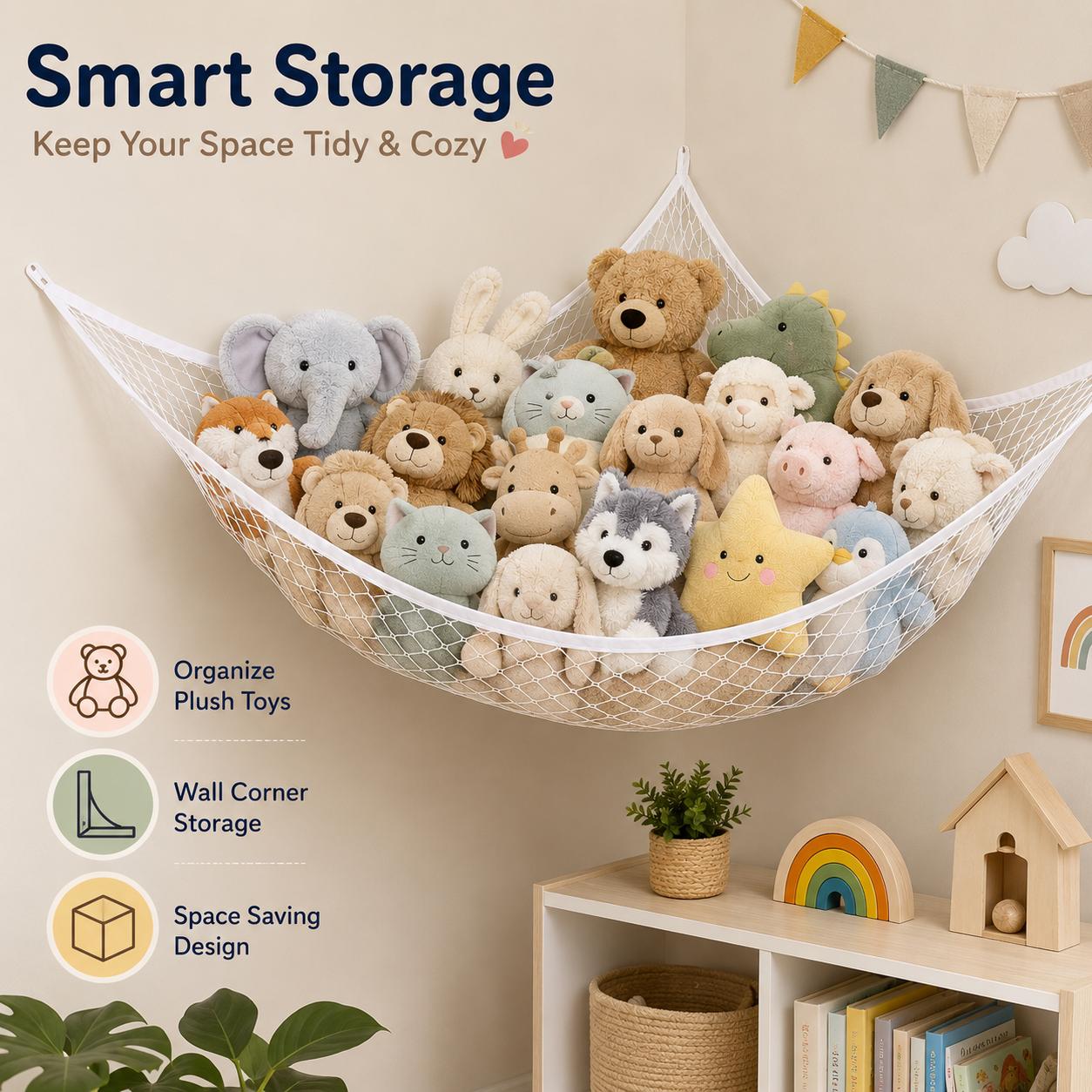 Jaring Penyimpanan Mainan Gant - Home Decor Pinterest ulasan dan harga