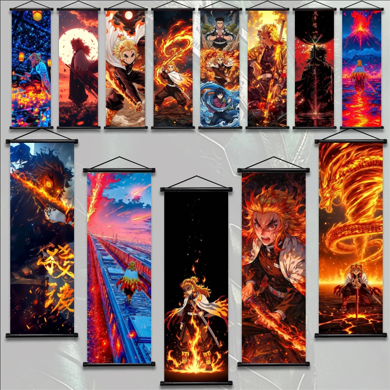 Demon Slayer Kyojuro Rengoku H - Home Decor Wall Pictures ulasan dan harga