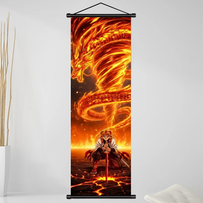 Demon Slayer Kyojuro Rengoku H - Home Decor Wall Pictures ulasan dan harga