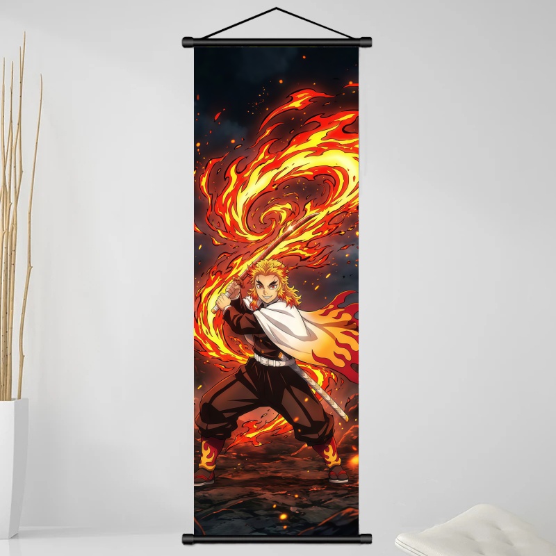 Demon Slayer Kyojuro Rengoku H - Home Decor Wall Pictures ulasan dan harga