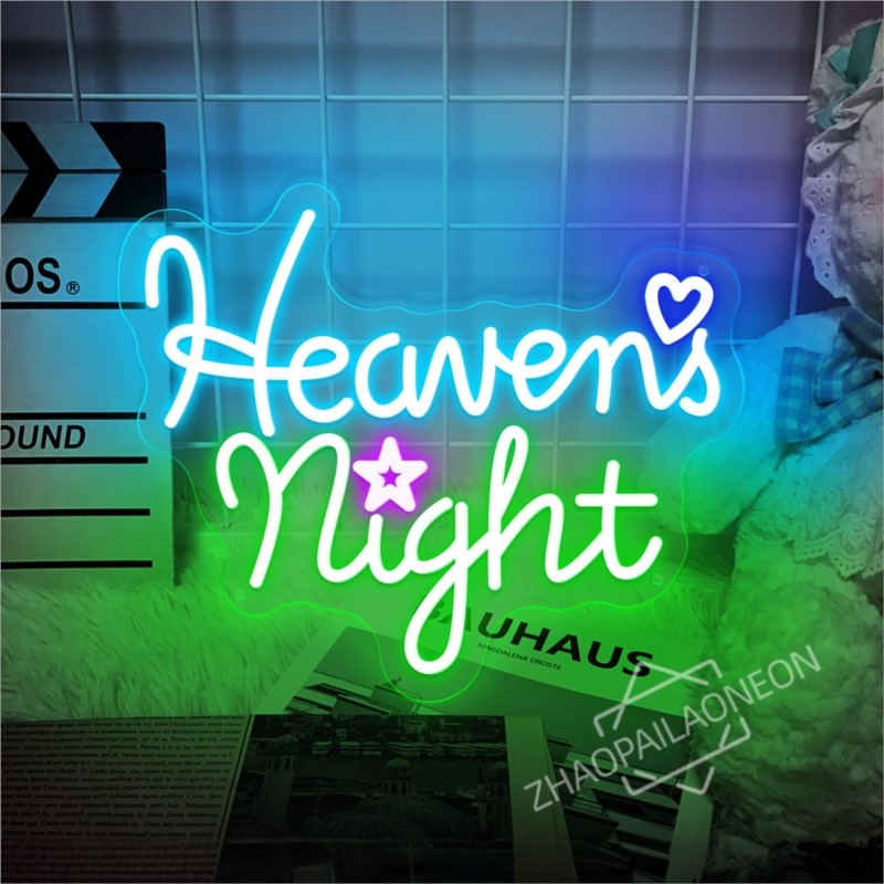 Tanda Neon Malam Surga Dekoras - Home Decor Nearby ulasan dan harga