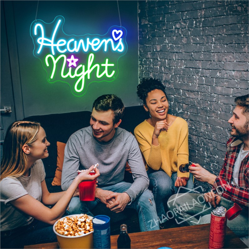Tanda Neon Malam Surga Dekoras - Home Decor Nearby ulasan dan harga