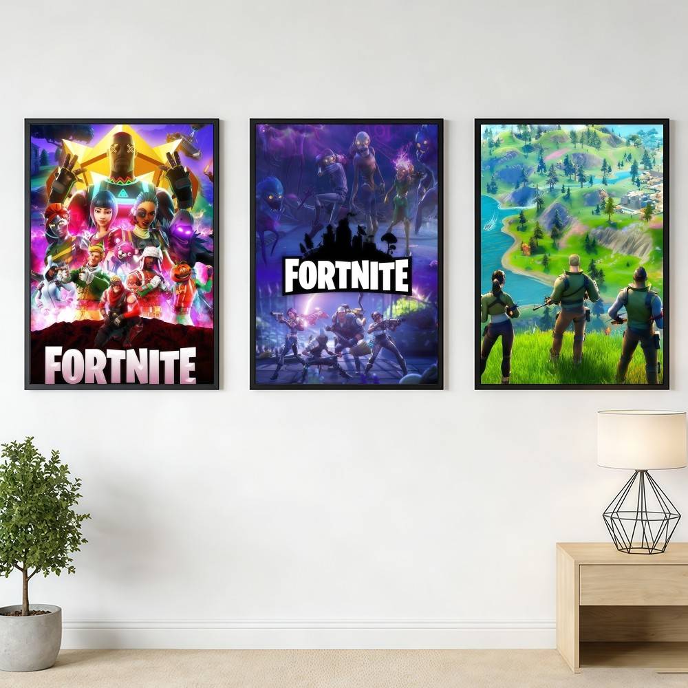 F-FORTNITES-ES Stiker Poster G - Home Decor Online Game ulasan dan harga