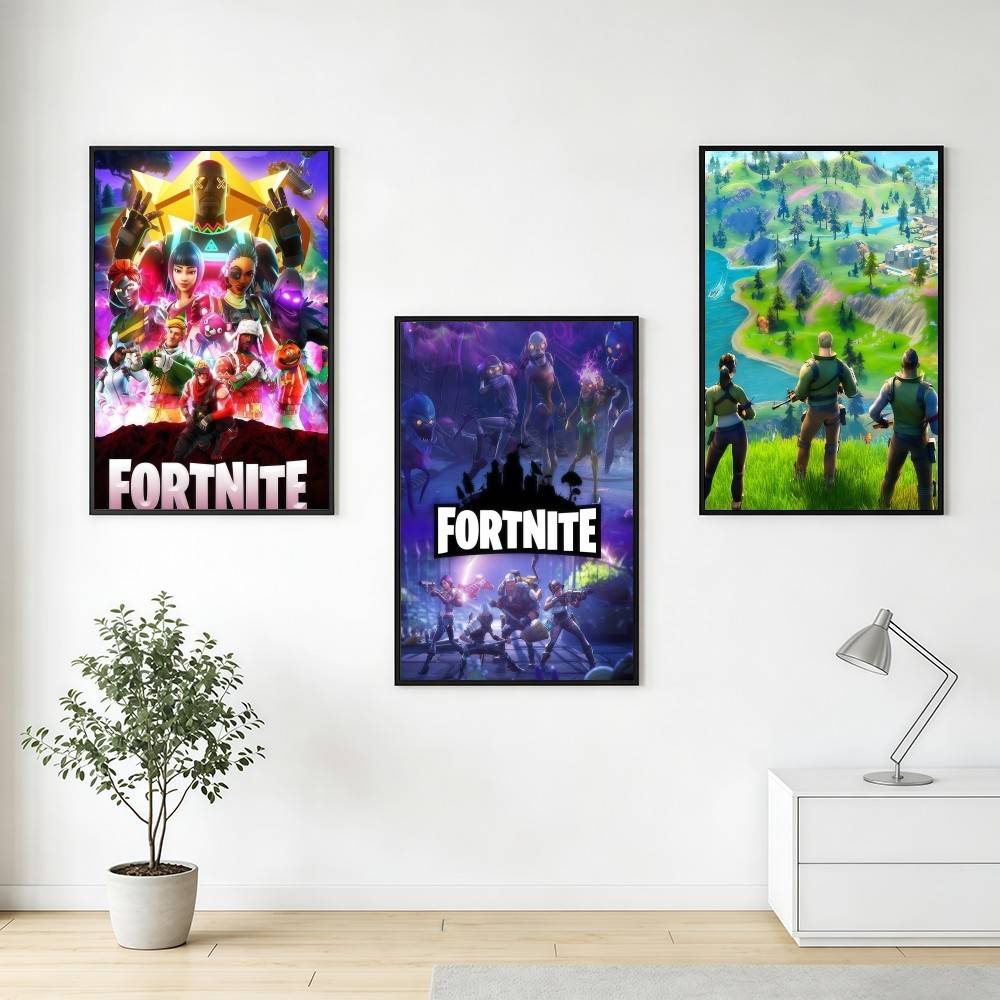 F-FORTNITES-ES Stiker Poster G - Home Decor Online Game ulasan dan harga
