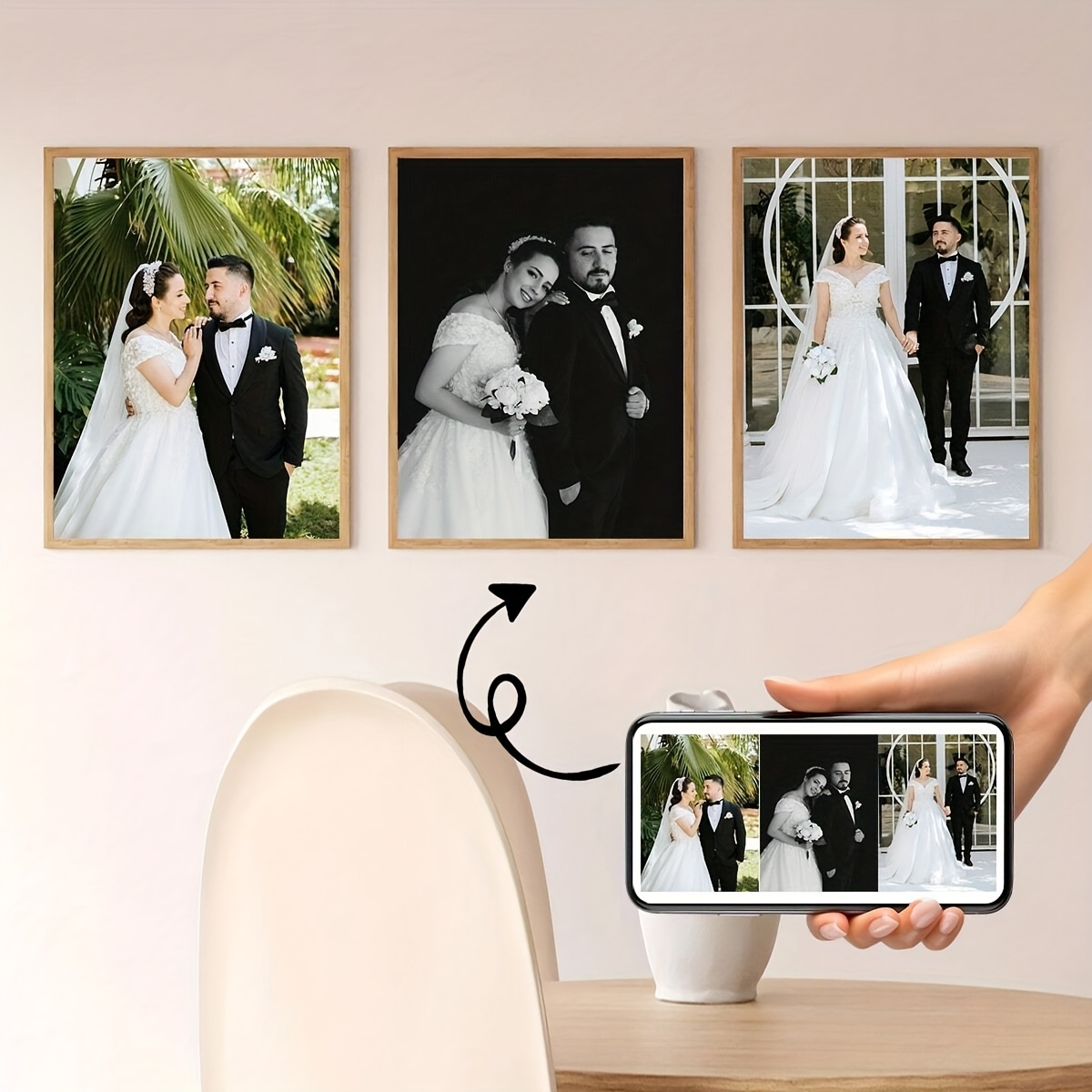 3pcs/set Poster Kanvas Persegi - Home Decor Wall Pictures ulasan dan harga