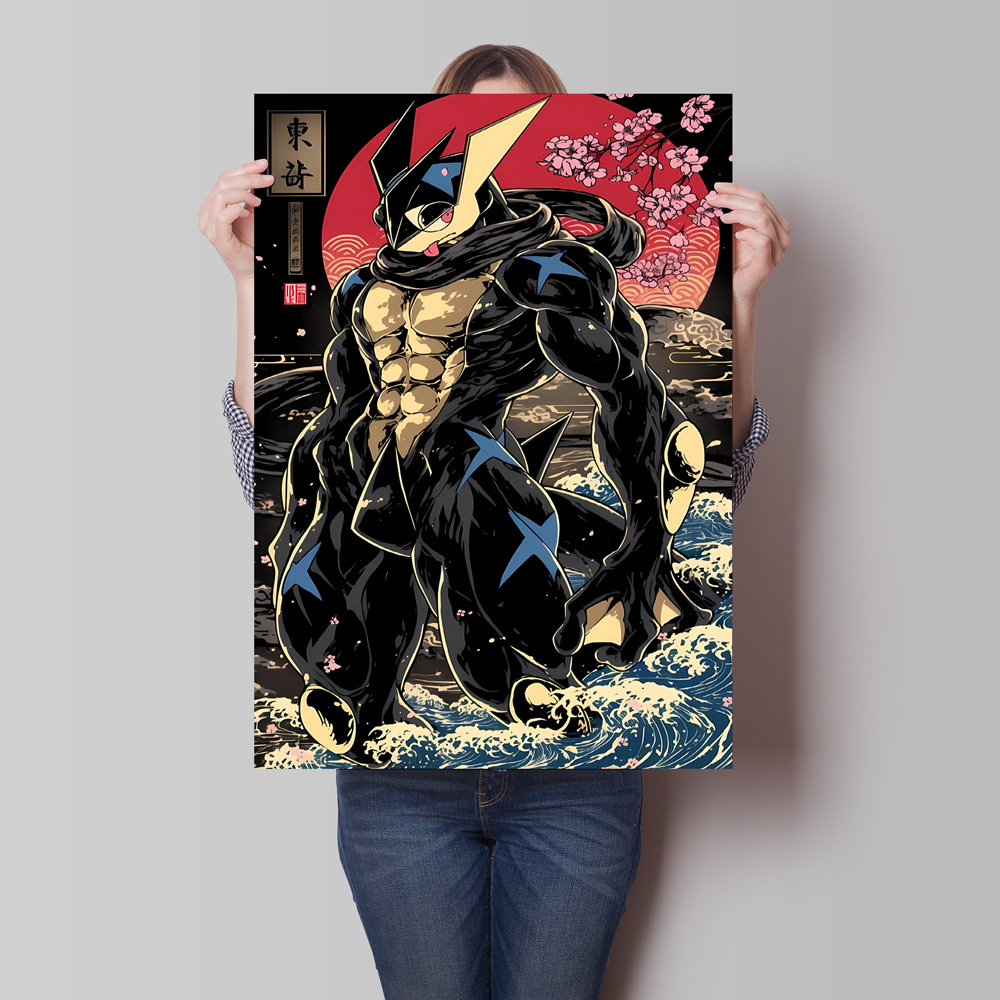 Cetakan Kanvas Pokemon Greninj - Home Decor Free Images ulasan dan harga