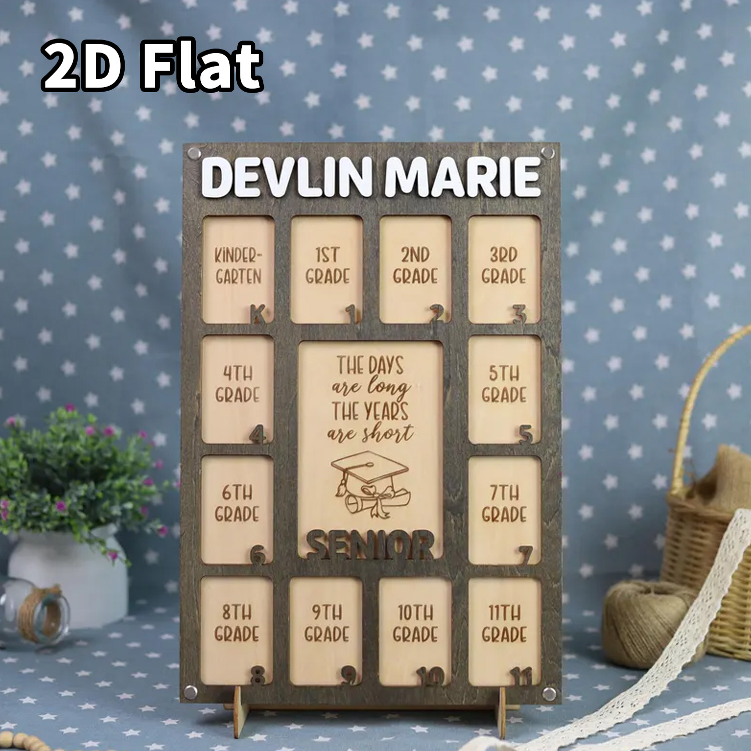 1 Buah Bingkai Foto Kayu Kusto - Home Decor Frames ulasan dan harga