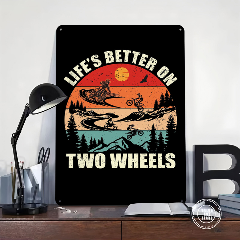 Poster Kaleng Life's Better on - Home Decor On Wheels ulasan dan harga