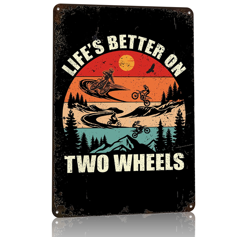 Poster Kaleng Life's Better on - Home Decor On Wheels ulasan dan harga