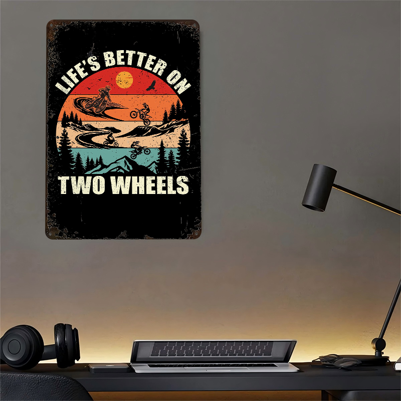 Poster Kaleng Life's Better on - Home Decor On Wheels ulasan dan harga