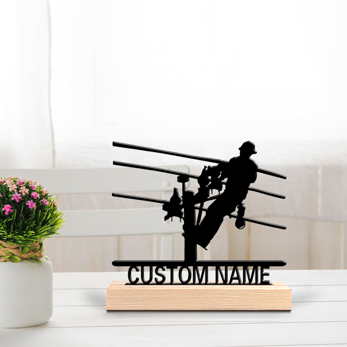 1pc Patung Logam Tukang Listri - Home Decor Pinterest ulasan dan harga