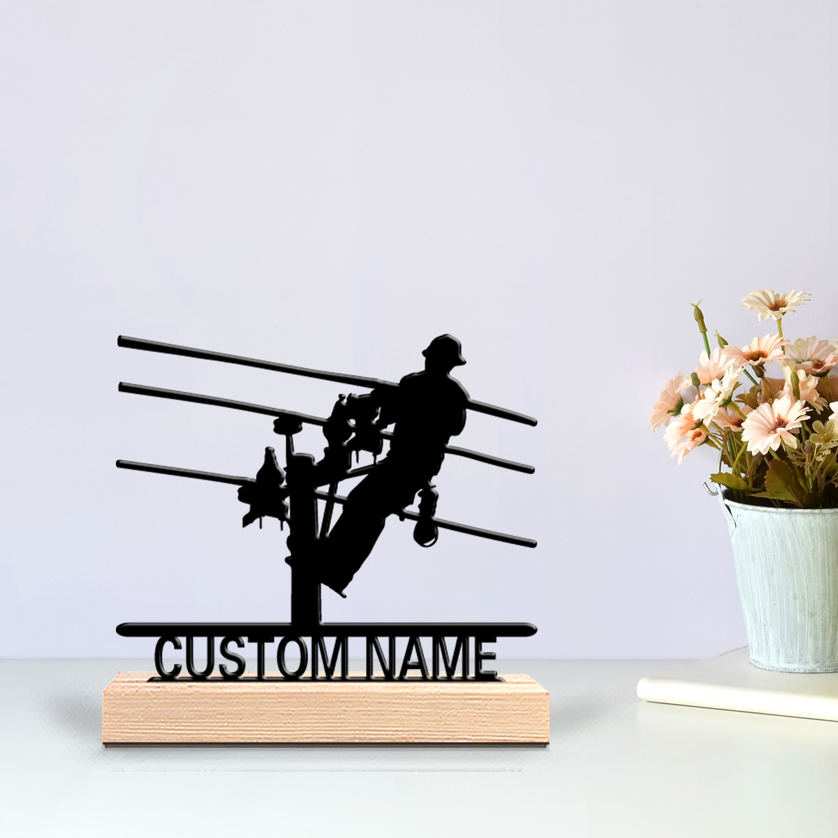 1pc Patung Logam Tukang Listri - Home Decor Pinterest ulasan dan harga