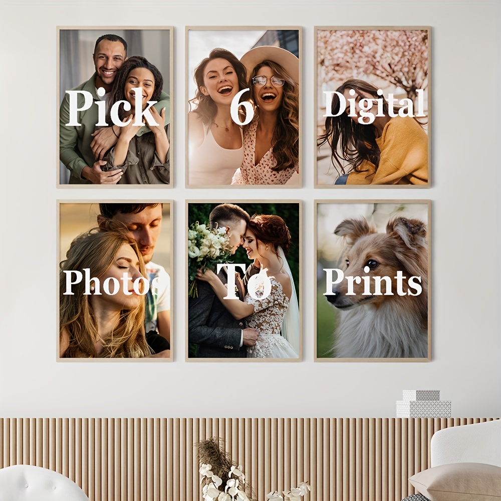 6pcs/set Cetakan Kanvas Kustom - Home Decor Wall Pictures ulasan dan harga