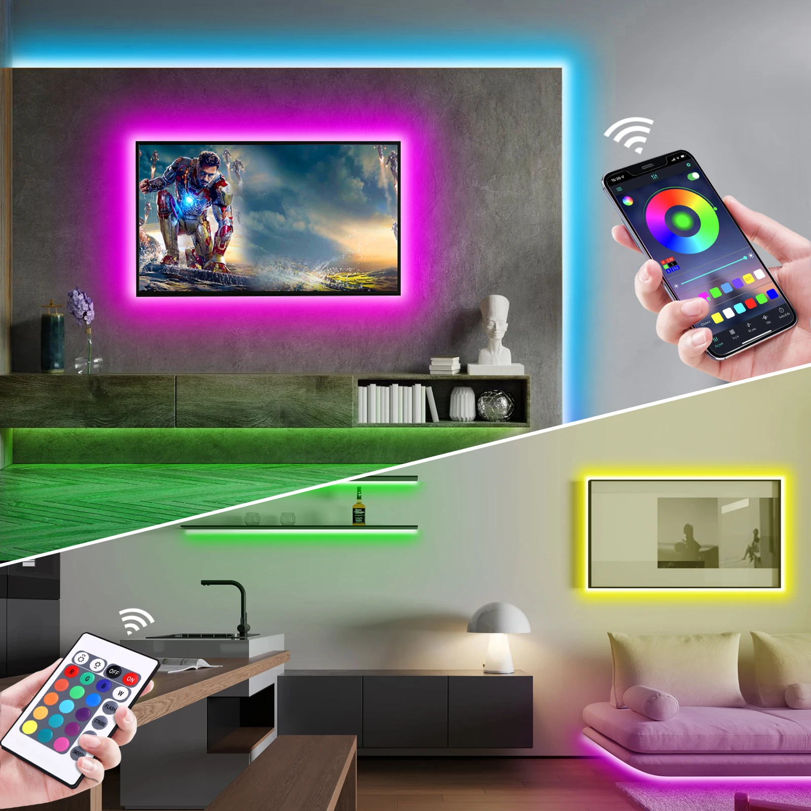 Lampu Strip LED Neon RGB 1-5m  - Led Strip Lights ulasan dan harga